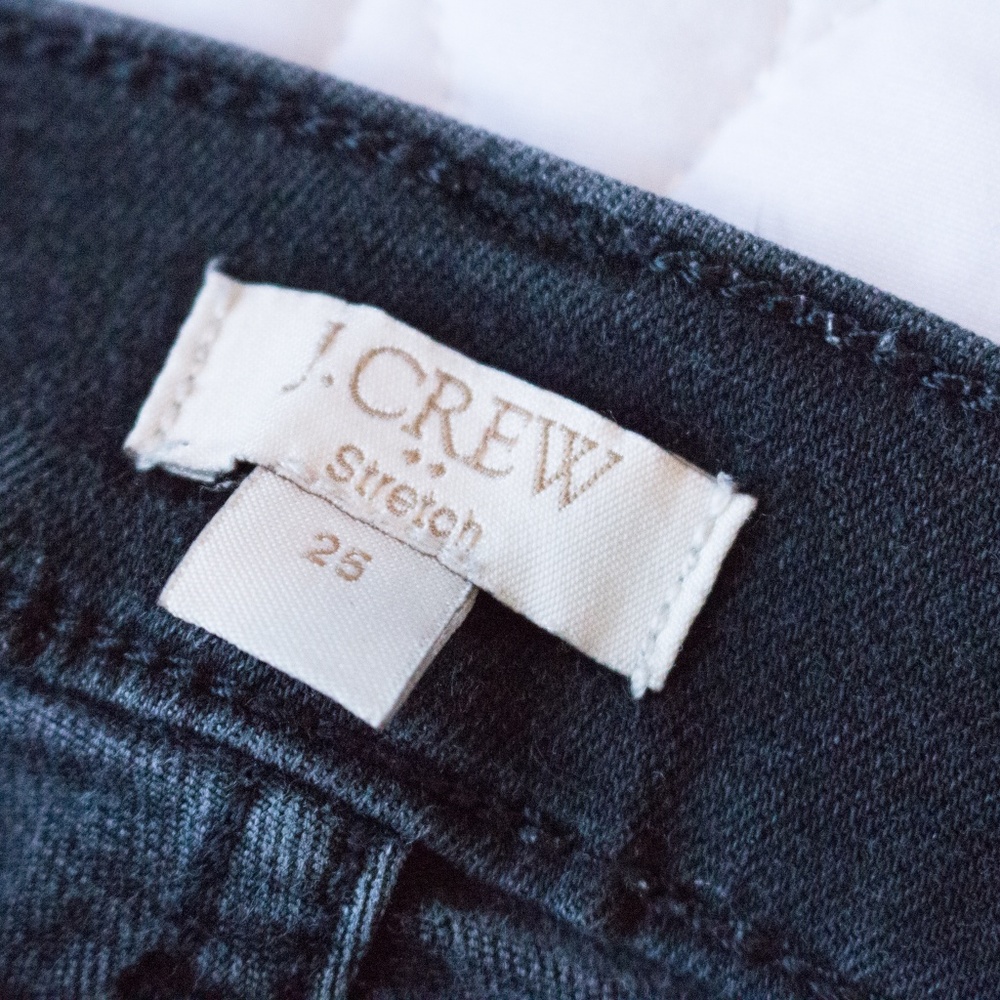 J. Crew | Stretch Black High Waisted Skinny Jeans - Picture 2 of 4